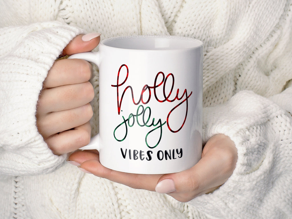 Christmas Gift Mug, Holly Jolly Coffee Mug, Watch CHRISTMAS MOVIES All Day, Buffalo Plaid Coffee Mug, Christmas Coffee Mug, Christmas Gift