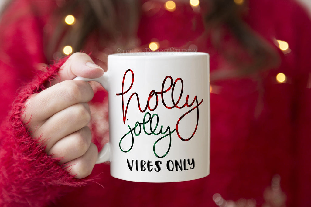 Christmas Gift Mug, Holly Jolly Coffee Mug, Watch CHRISTMAS MOVIES All Day, Buffalo Plaid Coffee Mug, Christmas Coffee Mug, Christmas Gift