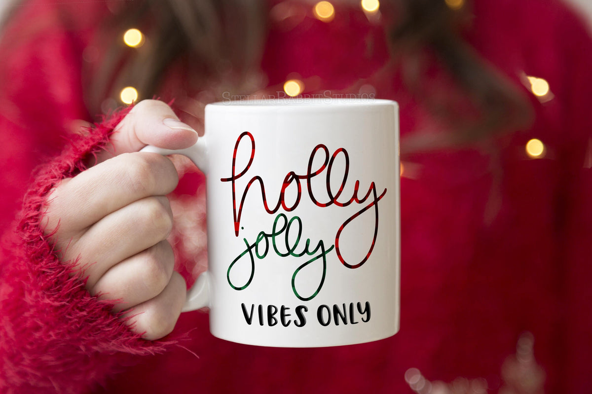 Christmas Gift Mug, Holly Jolly Coffee Mug, Watch CHRISTMAS MOVIES All Day, Buffalo Plaid Coffee Mug, Christmas Coffee Mug, Christmas Gift