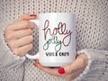 Christmas Gift Mug, Holly Jolly Coffee Mug, Watch CHRISTMAS MOVIES All Day, Buffalo Plaid Coffee Mug, Christmas Coffee Mug, Christmas Gift