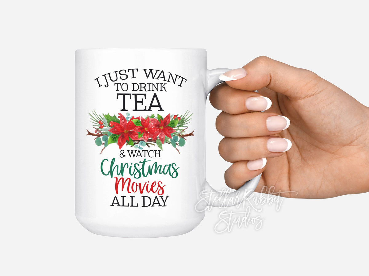 Christmas Gift, Christmas Tea Cup, Christmas Movie Mug, Tea Mug, Coffee Mug Christmas, Chistmas Coffee Cup, Personalized Gift, Holiday Gifts