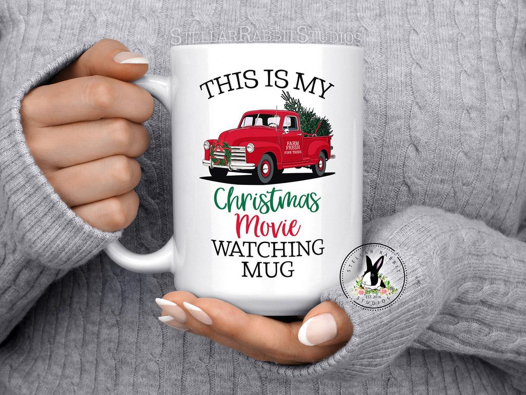 This Is my PEPPERMINT MOCHA And CHRISTMAS Movie Watching Mug, Christmas Movie Watching Mug, Custom Coffee Mug, Christmas Mug, Hot Cocoa Mug