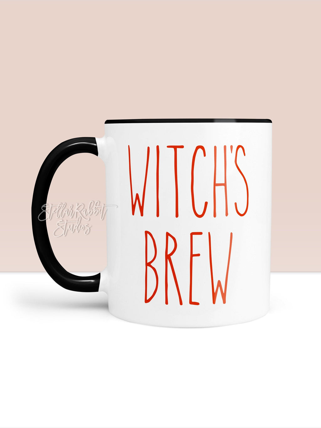 WITCH'S BREW Mug, Rae Dunn Inspired, Halloween Mug, Hocus Pocus, Fall Mug, Pumpkin Mug, Farmhouse Style Mug, Pumpkin Latte, Ghost Mug, Boo