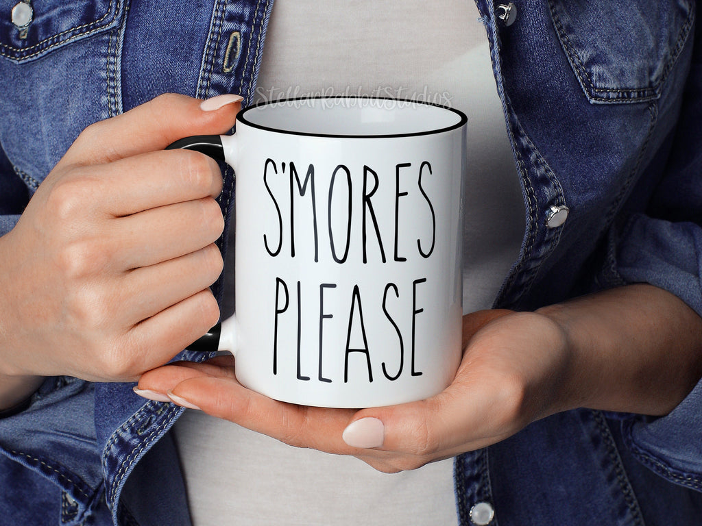 S'MORES PLEASE Mug, Farmhouse Style Mug, Pumpkin Spice Mug, Fall Coffee Mug, SMORES Mug, Pumpkin Latte, Custom Coffee Mug, Dunn Inspired Mug