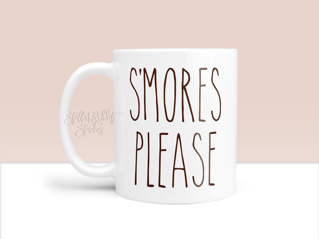 S'MORES PLEASE Mug, Farmhouse Style Mug, Pumpkin Spice Mug, Fall Coffee Mug, SMORES Mug, Pumpkin Latte, Custom Coffee Mug, Dunn Inspired Mug