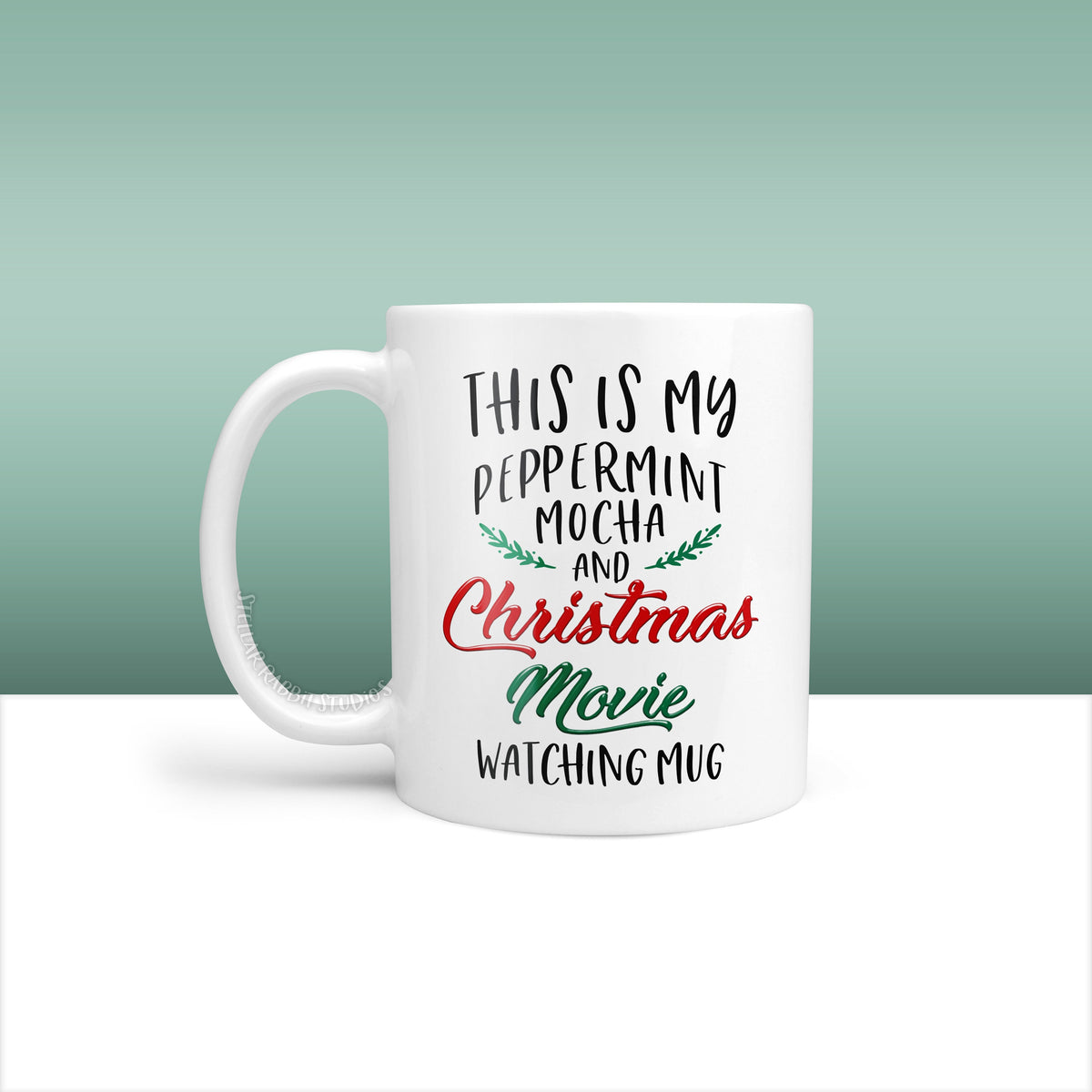 This Is my PEPPERMINT MOCHA And CHRISTMAS Movie Watching Mug, Christmas Movie Watching Mug, Custom Coffee Mug, Christmas Mug, Hot Cocoa Mug