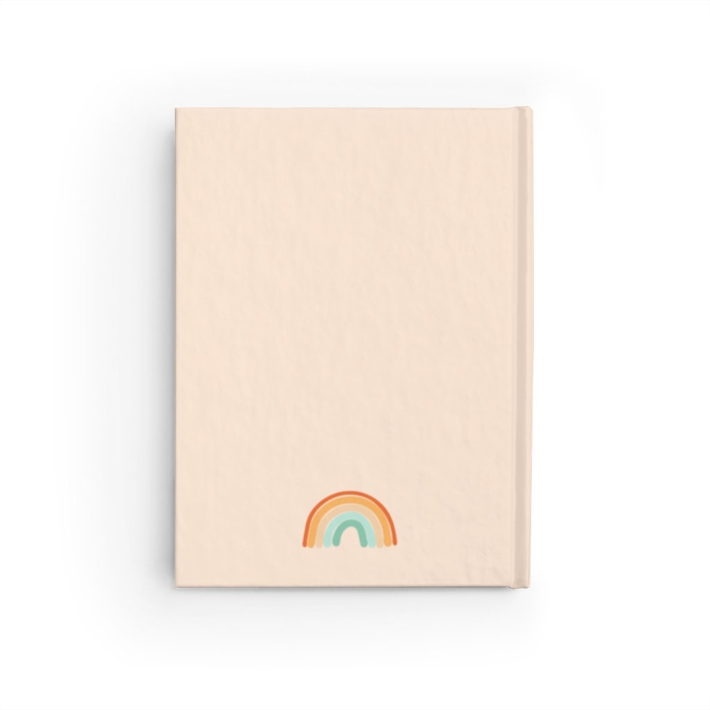 No RAIN No RAINBOWS JOURNAL, Rainbow Journal, Journal Notebook, Geometric Print Journal, Notebook, Custom Notebook, Personalized Notebook