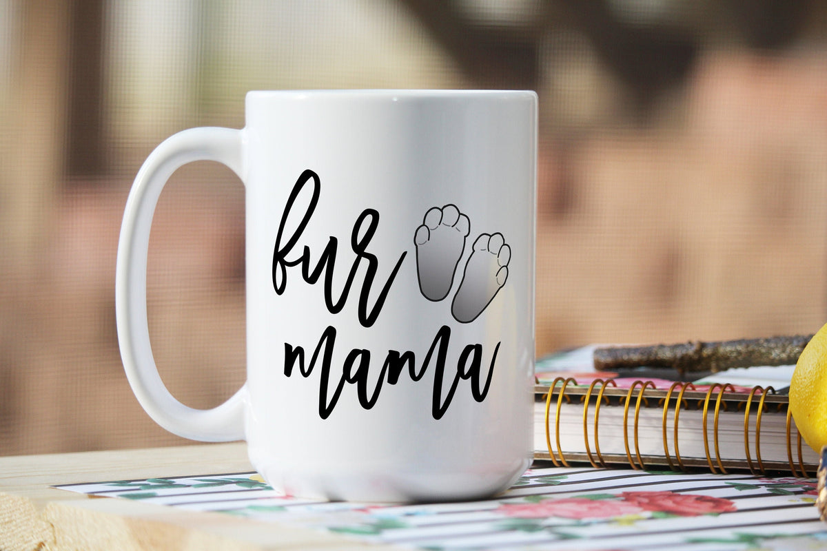 Fur Mama, Bunny Mama, Crazy Bunny Lady Mug, Bunny Mom, Gift for Bunny Mom, Gift for Cat Mom, Gift for Dog Mom, Crazy Bunny Mama, Pet Mug