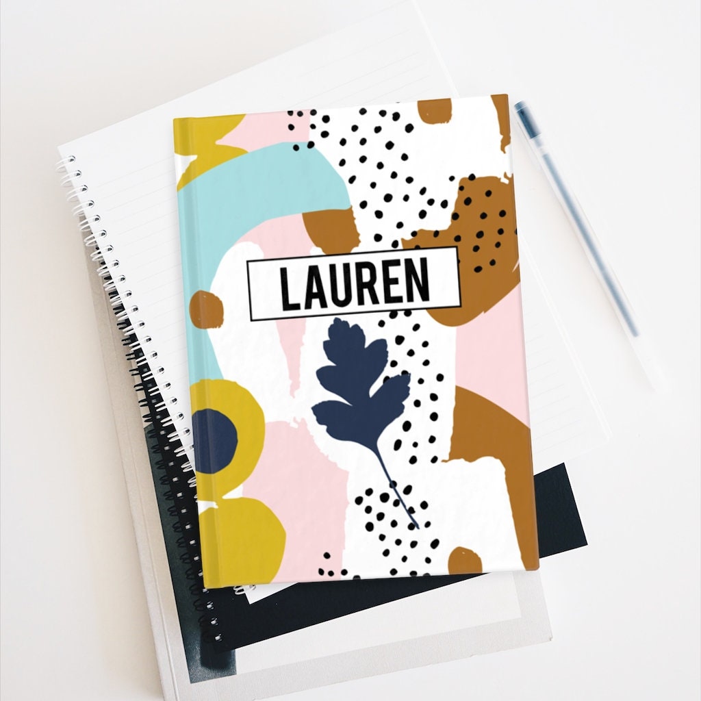 No RAIN No RAINBOWS JOURNAL, Rainbow Journal, Journal Notebook, Geometric Print Journal, Notebook, Custom Notebook, Personalized Notebook