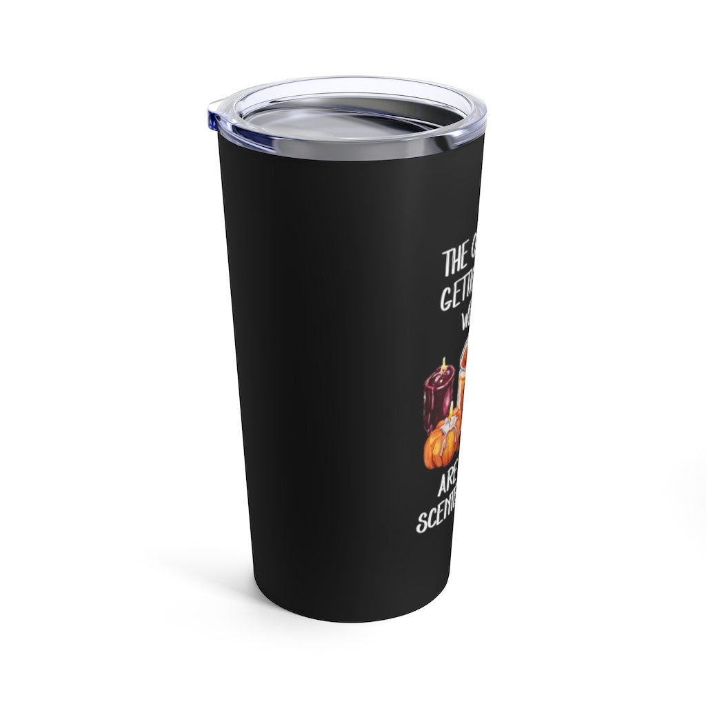 FALL TUMBLER, Only Thing Getting Lit Is My Fall Candles, Pumpkin Spice Mug, 20 oz Tumbler, Stainless Steel Cup, Basic Fall Mug, Halloween