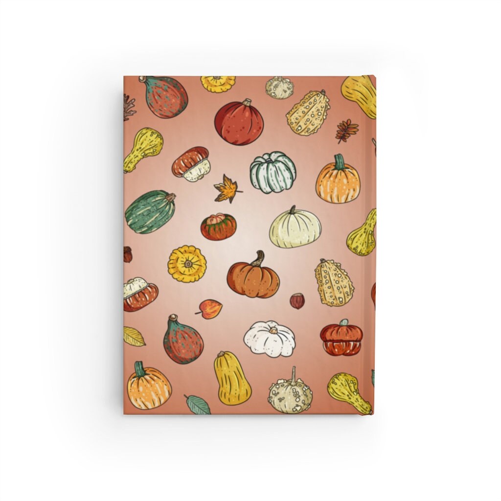 PUMPKIN JOURNAL, Fall Journal, Oh My Gourd I Love Fall, Gourd Journal, Personalized Notebook, Custom Notebook, Pumpkin Notebook, Pumpkins