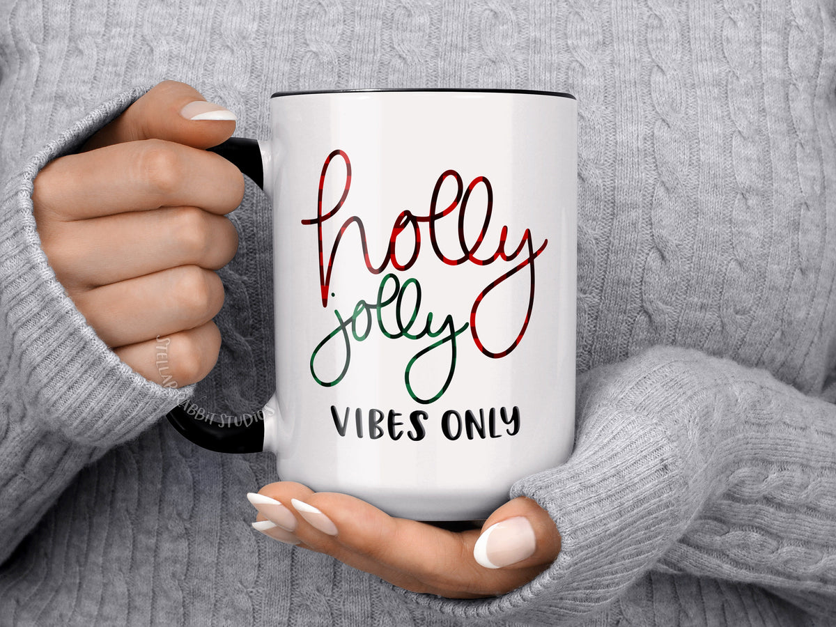 Christmas Gift Mug, Holly Jolly Coffee Mug, Watch CHRISTMAS MOVIES All Day, Buffalo Plaid Coffee Mug, Christmas Coffee Mug, Christmas Gift