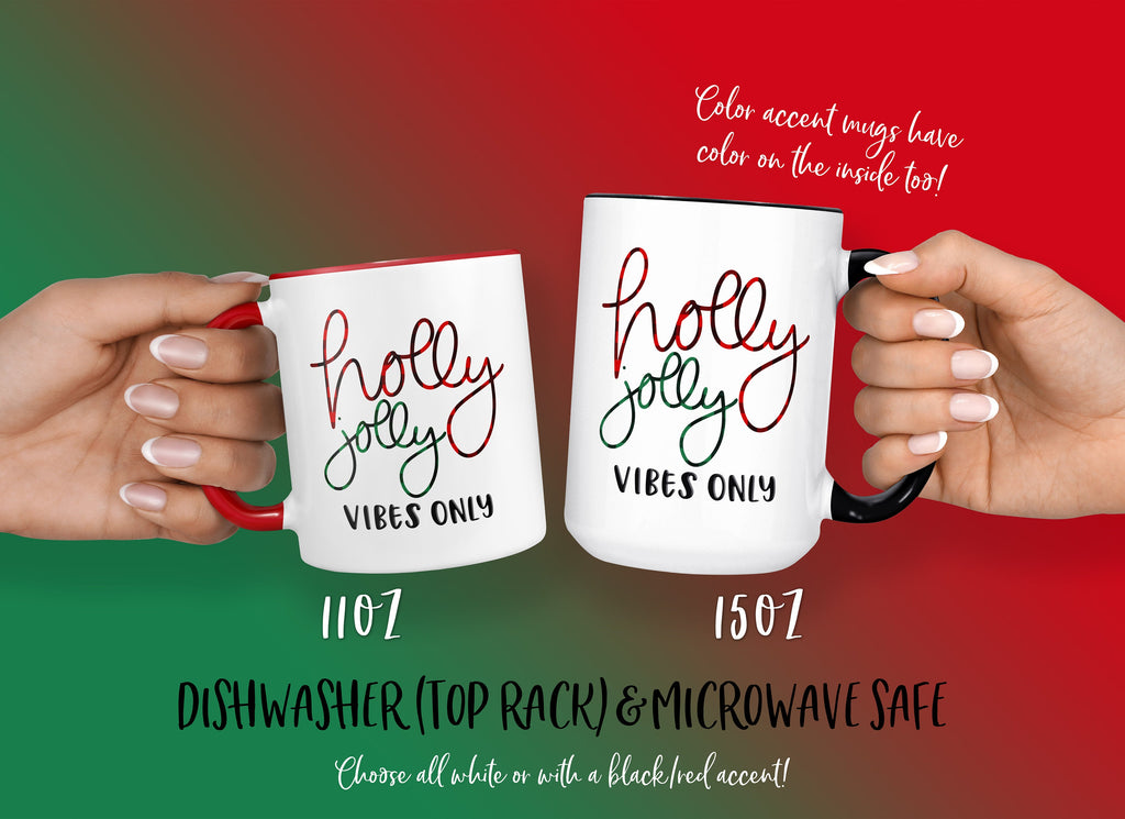 Christmas Gift Mug, Holly Jolly Coffee Mug, Watch CHRISTMAS MOVIES All Day, Buffalo Plaid Coffee Mug, Christmas Coffee Mug, Christmas Gift
