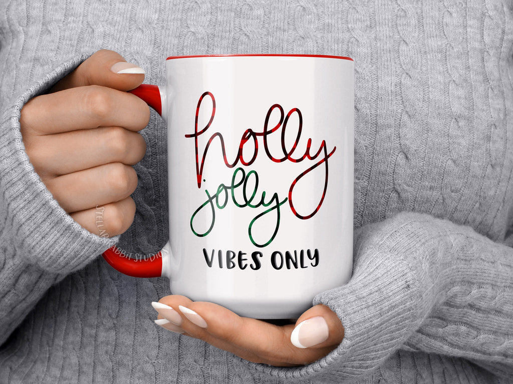 Christmas Gift Mug, Holly Jolly Coffee Mug, Watch CHRISTMAS MOVIES All Day, Buffalo Plaid Coffee Mug, Christmas Coffee Mug, Christmas Gift