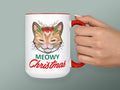 MEOWY CHRISTMAS MUG, Cat Christmas Mug, Meowy Christmas, Christmas Movie Watching Mug, Crazy Cat Lady, Cat Lady Gift, Christmas Coffee Mug
