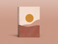 Desert Blush ABSTRACT SPIRAL Notebook, Spiral Notebook, Geometric Print, Notebook, Custom Notebook, Boho Notebook, Bohemian, Desert Print