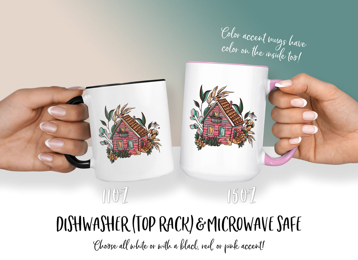 Cozy Cottage Camp Mug, Cozy Season Mug, Cottagecore Cabin Mug, Cabin Mug, Fall Camp Mug, Autumn Mug, Fall Camp Cup, Stainless Steel Cup