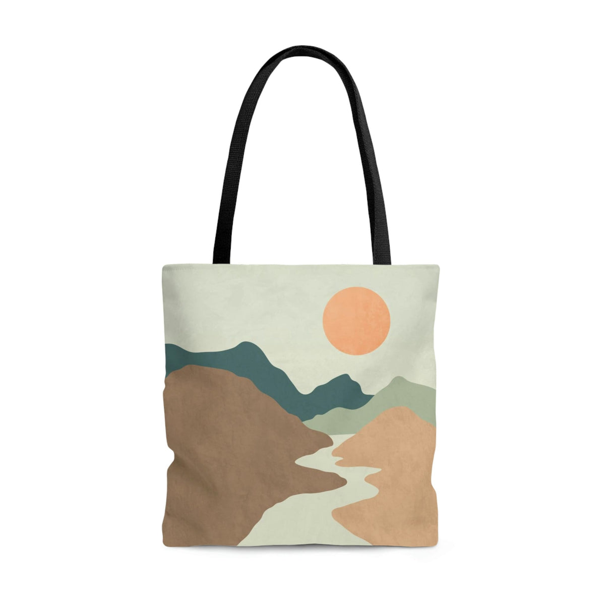 Desert Tote Bag, Mountain Tote Bag, Muted Desert Print Tote Bag, Neutral Tote Bag, Shopping Bag, Carryall, Large Tote Bag, Boho Tote Bag