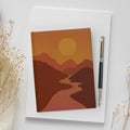 Desert Sunset JOURNAL, Desert Stream Notebook, Fall Journal, Notebook, Custom Notebook, Personalized Notebook, Desert Print, Sunset Notebook