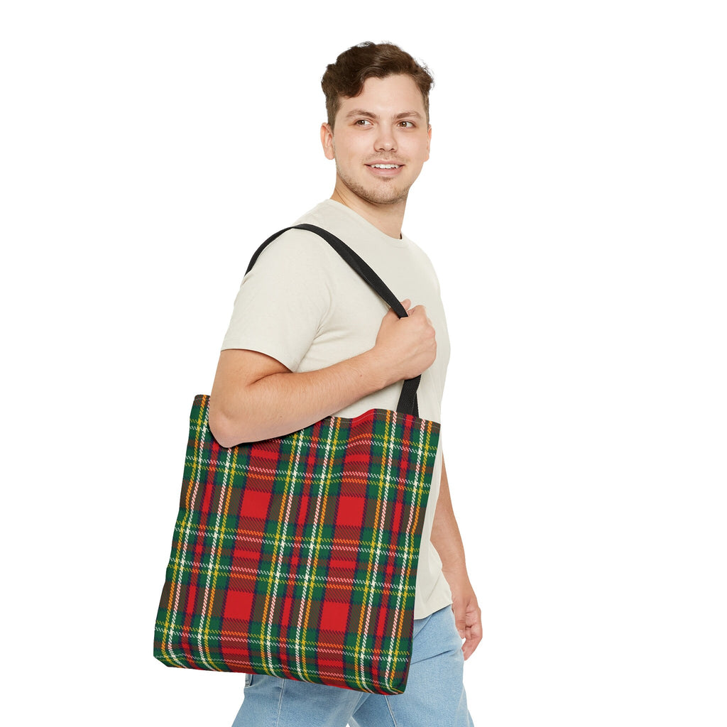 Christmas Tote Bag, Plaid Tote Bag, Christmas Tote Bag, Tartan Plaid Tote Bag, Christmas Gifts, Red Plaid Tote Bag, Green Tote Bag, Tartan